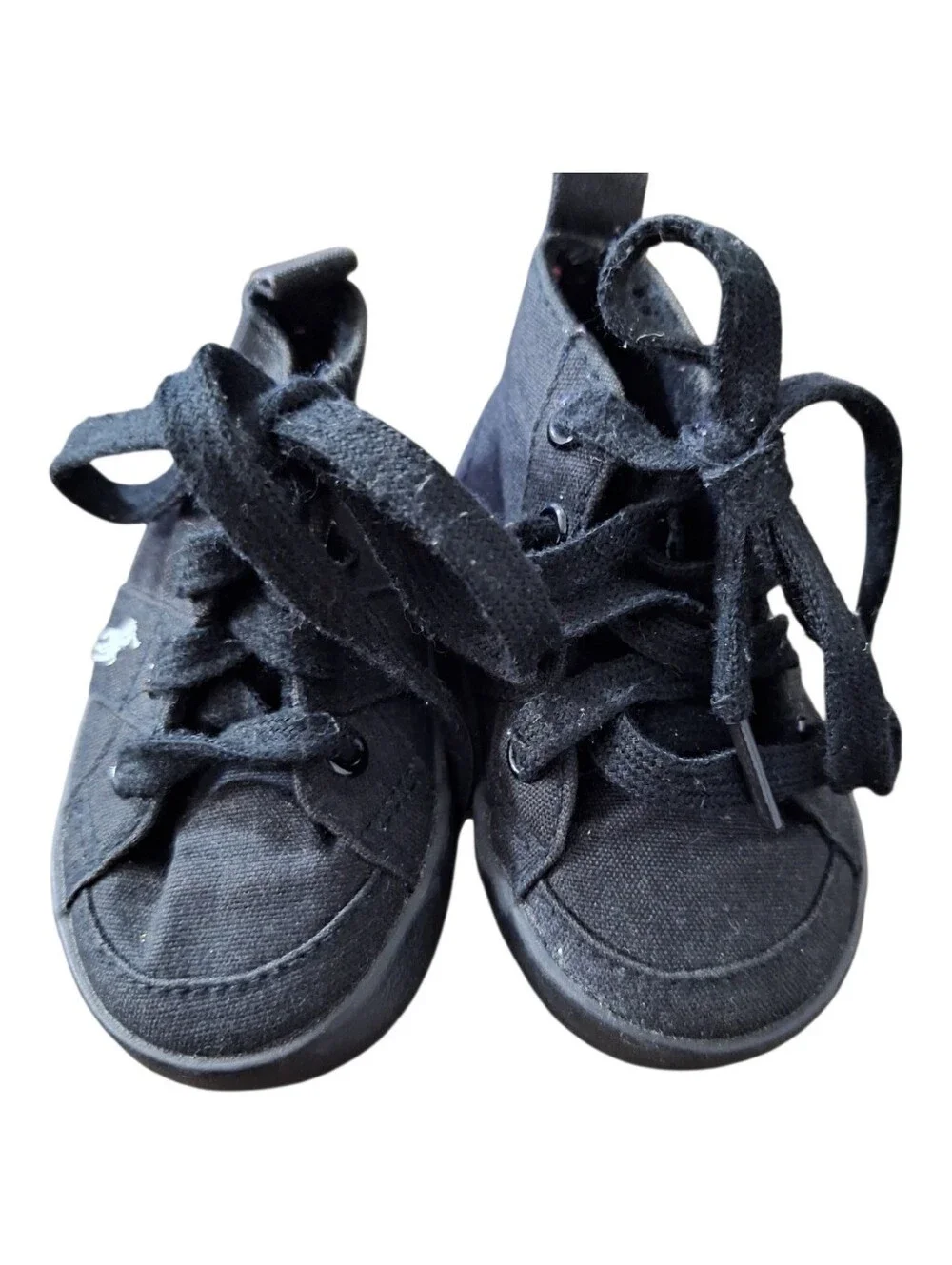 Ralph Lauren Black Canvas High-Top Toddler Sneakers Size 2
